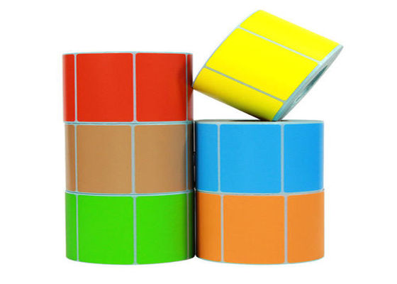 Colored Printed 75x99mm Waterproof Barcode Labels