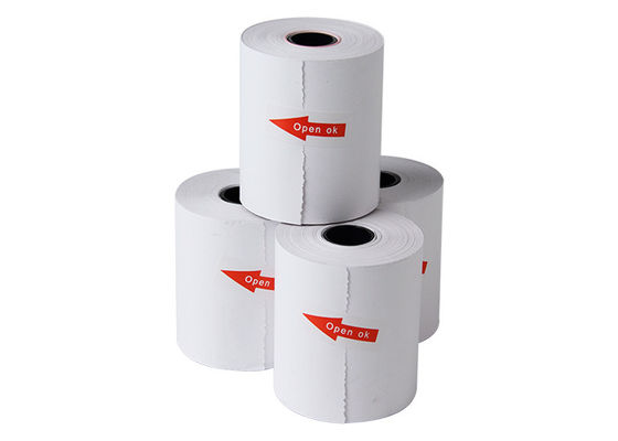 White Odorless 48gsm Jumbo Thermal Paper Roll 80x80mm
