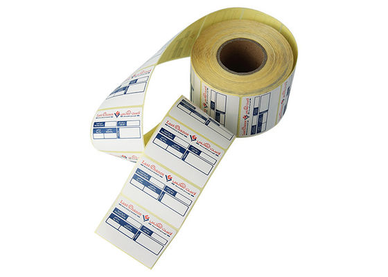 Waterproof COC  PE PVC Direct Thermal Labels 102x76mm
